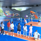 城市运动新地标“解锁”：张家界五环桥篮球公园开园！