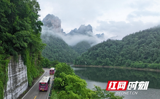 张家界国家森林公园：山区旅游公路成天然画卷（组图）