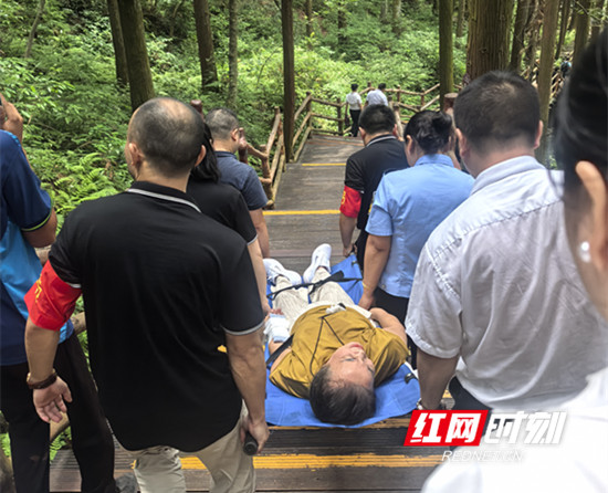 黄金十分钟！金鞭溪景区高效救援摔伤游客