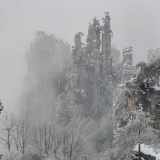 组图 | 张家界国家森林公园迎来降雪天气