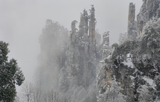 组图 | 张家界国家森林公园迎来降雪天气