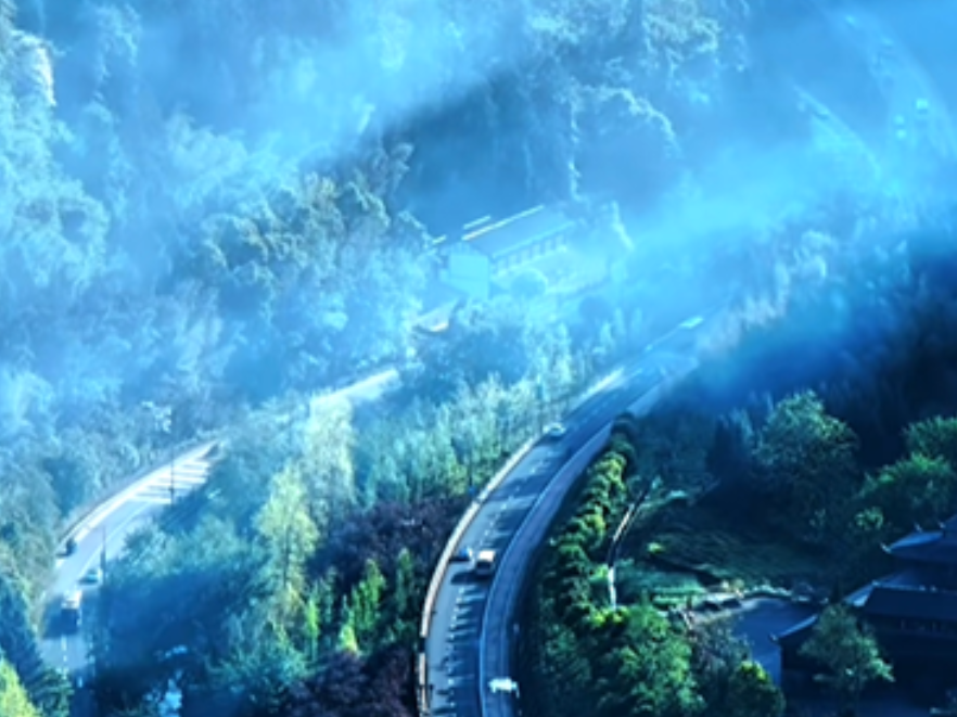 百丈峡的路