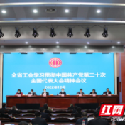 全省工会学习贯彻党的二十大精神会议召开