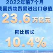 权威快报丨我国前7个月外贸增速达到两位数