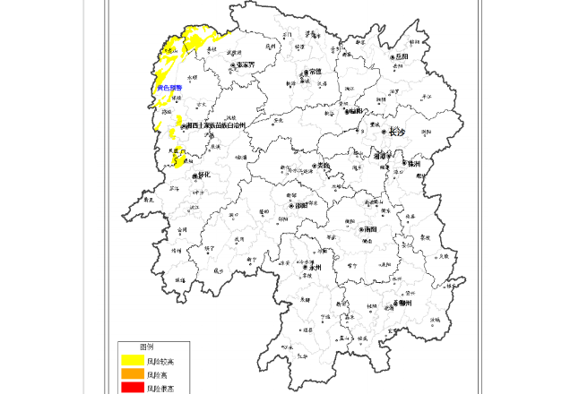 黄色预警丨湘西北部分区域发生突发性地质灾害风险较高