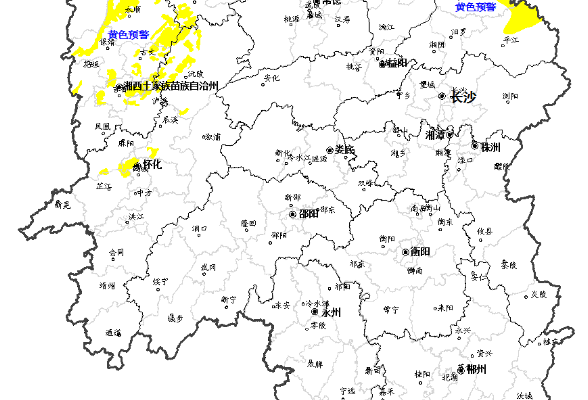 受降雨影响 湘东北、湘西北大部分区域发生突发性地质灾害风险较高