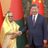 习近平会见孟加拉国总理哈西娜