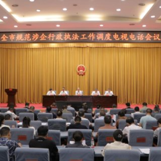 衡阳市规范涉企行政执法工作调度电视电话会议召开