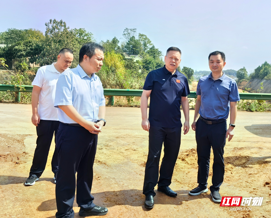 珠晖区领导调研重点项目建设