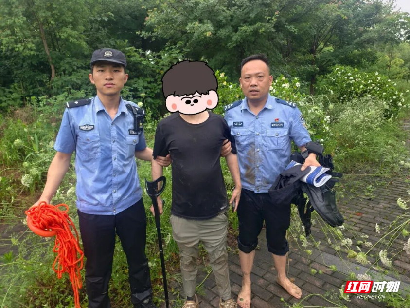 “别怕，我们在！”耒水河边的生命接力
