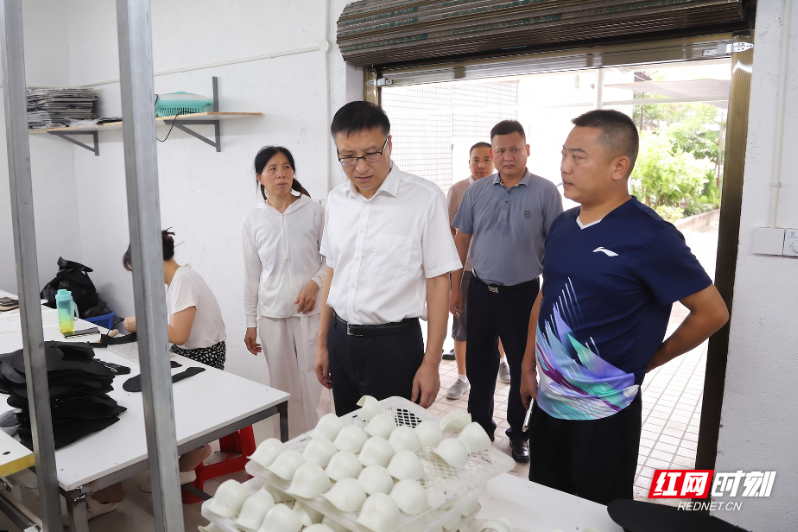 珠晖区主要领导调研制衣制鞋企业安全生产工作