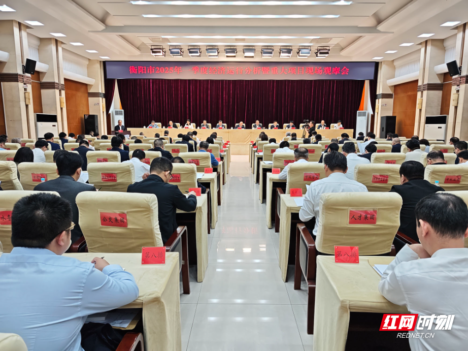 衡阳市2025年一季度经济运行分析暨重大项目现场观摩会召开