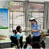 雁峰交警进校园，护航学生暑期平安行