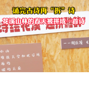 诵完古诗再“拆”诗 花溪山林的春天被拼成一首新诗