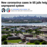 美国联邦监狱系统“中招”，多座监狱报告狱内工作人员感染病例
