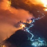 震撼！延时记录重庆缙云山“以火灭火”全过程