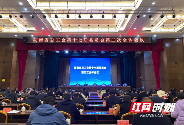 湖南省总工会第十七届委员会第三次全体会议召开