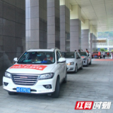 张家界：志愿车队集结出发 滞留康复患者回家