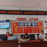 永定区官黎坪街道白羊坡社区开展“助力旅游发展大会，共创全国文明城市”宣传宣讲主题党日活动