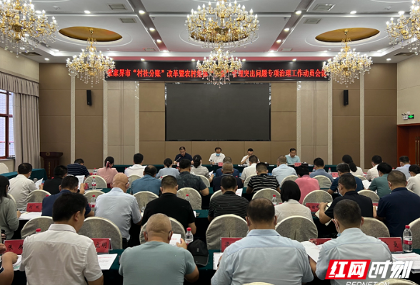 张家界市积极推进“村社分账”改革和农村集体“三资”管理突出问题专项治理工作
