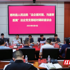 “法”韵“商”声：慈利法院邀请企业家代表走进法院共话营商