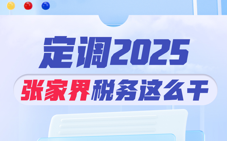 定调2025：张家界税务这么干