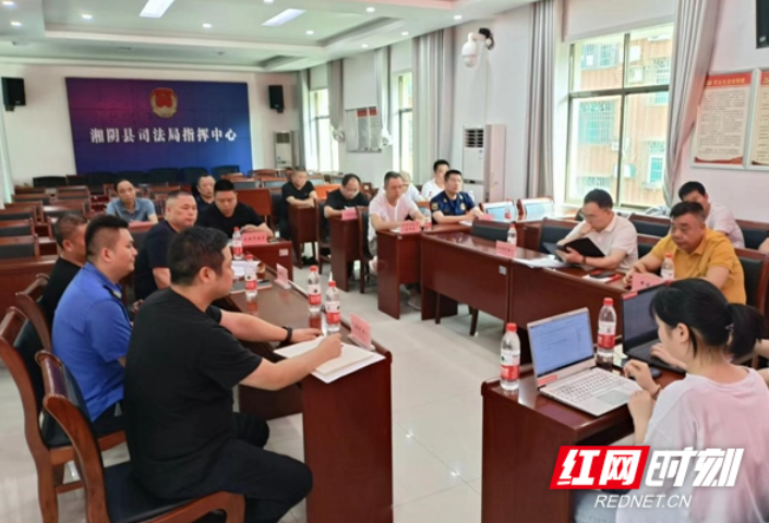 湘阴县司法局举行今年第三场行政复议听证会