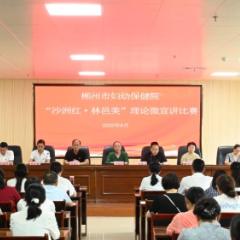 郴州市妇幼保健院举办“沙洲红·林邑美”理论微宣讲选拔赛