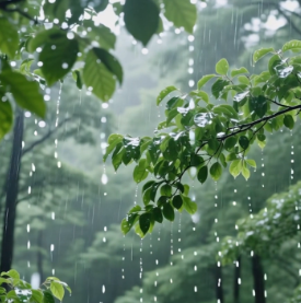 雨水润物，身心共养迎春生