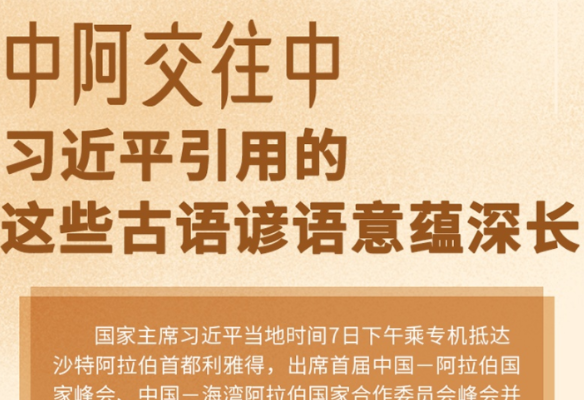 中阿交往中，习近平引用的这些古语谚语意蕴深长
