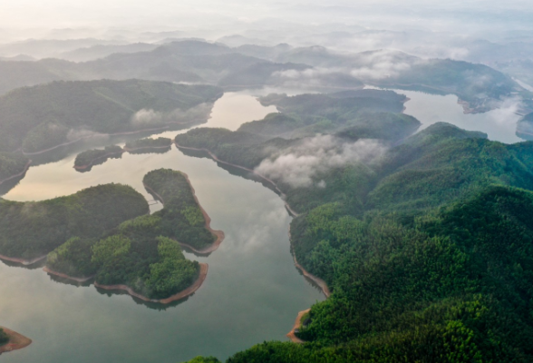 航拍“美丽河湖”丨衡阳县牛形山水库：“家园深处的真正美丽”