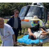 资兴一22岁孕28周孕妇先兆流产，直升机紧急救援