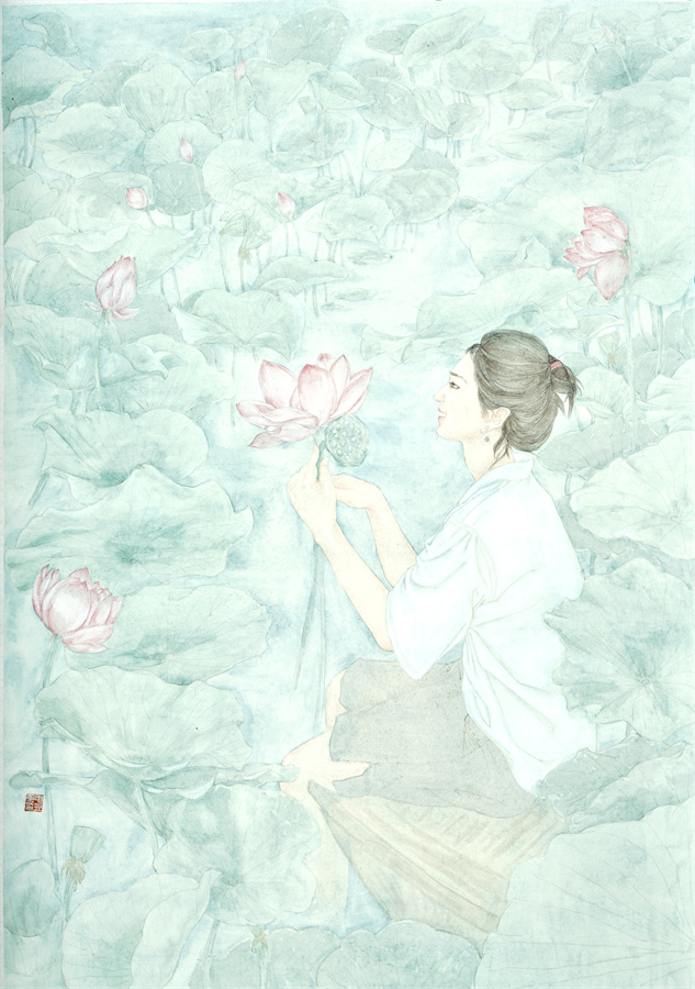 6.荷香静好 工笔 138x68cm 毛豆.jpg