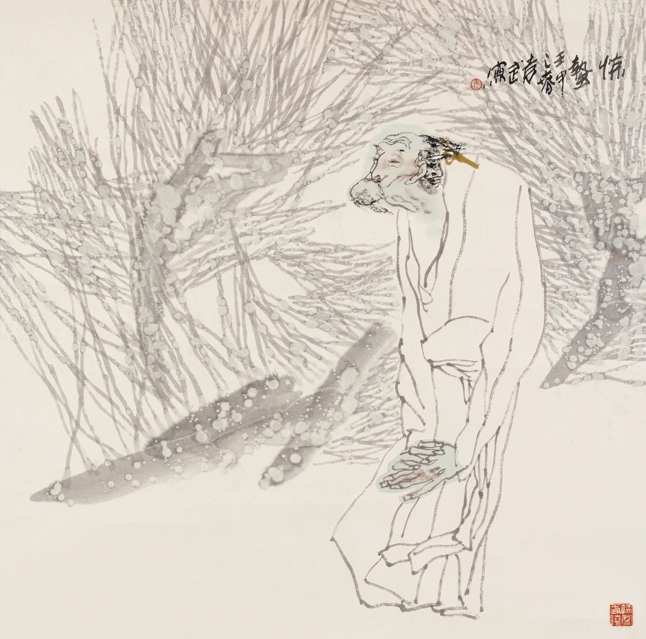 《惊蛰》 68×68cm 1992 年.jpg