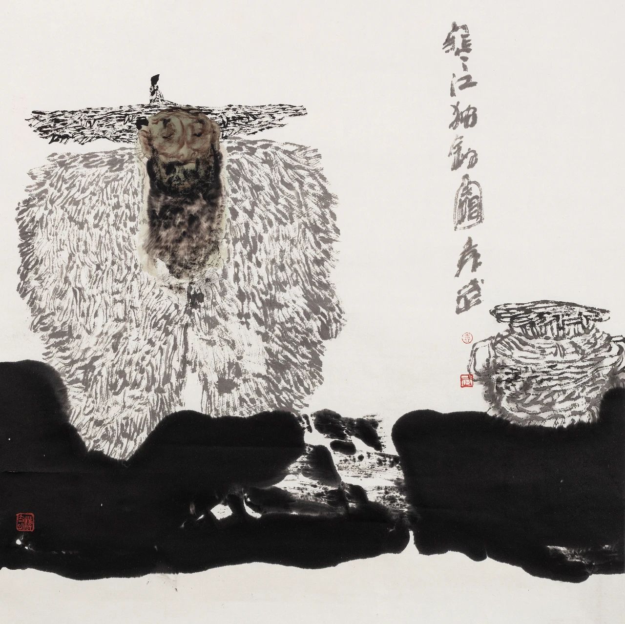 《寒江独钓》 68×68cm 2008 年.jpg