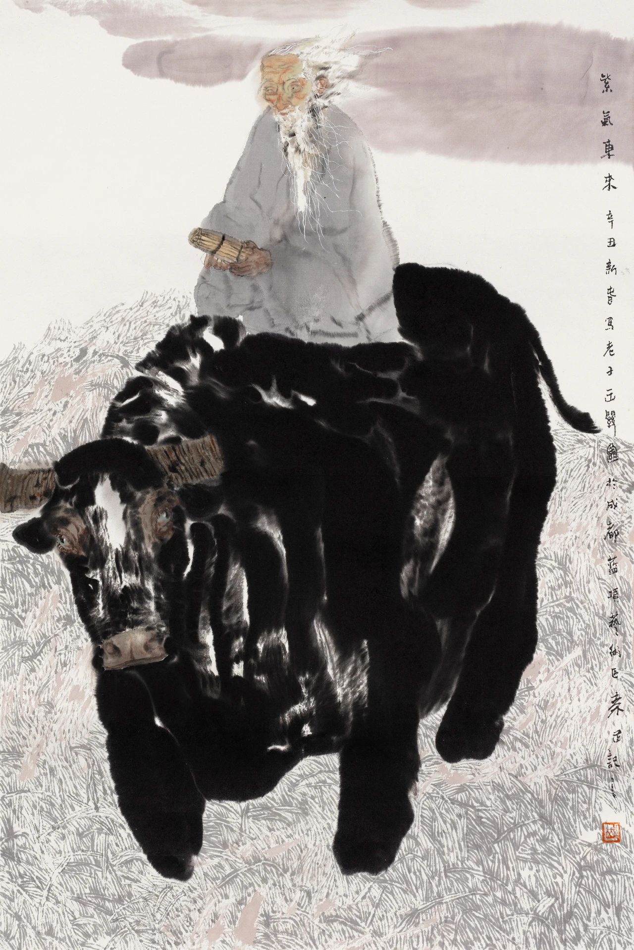 《紫气东来》 46×68cm 2021 年.jpg