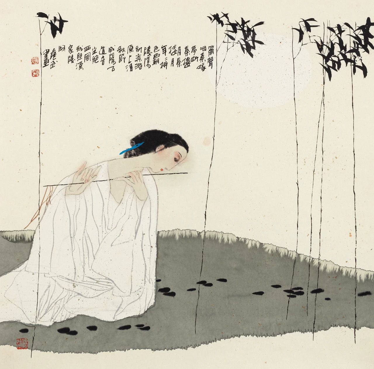 《李白诗意》 66×66cm 1990 年.jpg