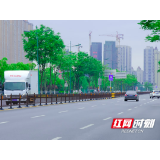“百日奋战 扮靓星城” 长沙县开元路更换古铜色护栏12公里