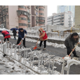 风雪载途无畏惧 心系民众扫雪忙