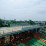 长沙县这条主干道跨线桥工程建设进入冲刺阶段