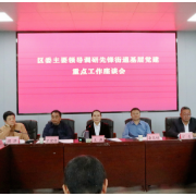 雁峰区委书记赴先锋街道调研基层党建重点工作