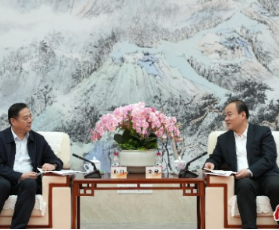 朱健会见湖南有色金属控股集团有限公司党委书记、董事长曲阳一行