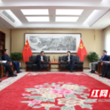 瞿海与湖南建工集团董事长叶新平一行座谈