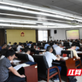 益阳市委部署扫黑除恶依法治市等工作