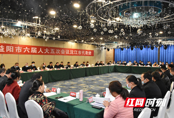 瞿海参加沅江市代表团集中讨论 充分听取代表意见建议