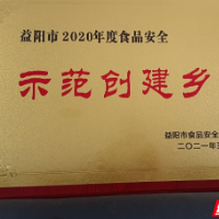 桃江灰山港镇被评为益阳市2020年度食品安全示范创建乡镇