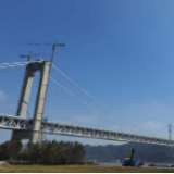 五峰山长江大桥通车倒计时 系世界首座高速铁路悬索桥