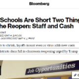 北美观察丨美国学校复课难:缺钱又缺人 特朗普再催也没用