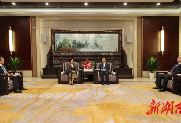 许达哲毛伟明会见老挝驻华大使坎葆·恩塔万