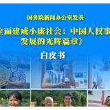 国务院新闻办公室发表《全面建成小康社会：中国人权事业发展的光辉篇章》白皮书